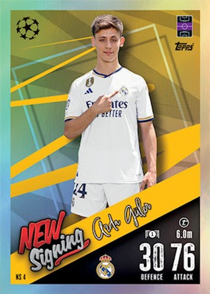 #NS4 Arda Güler (Real Madrid CF) Match Attax Champions League 2023/24 NEW SIGNING