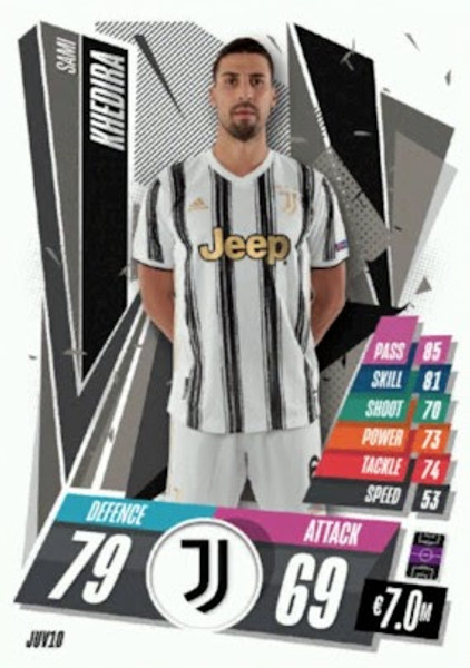 #JUV10 Sami Khedira (Juventus) Match Attax 2020/21 ITALIAN EXCLUSIVE RELEASE