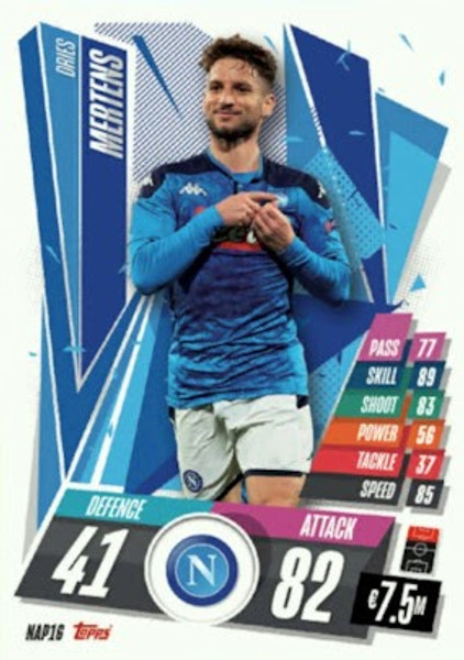 #NAP16 Dries Mertens (SSC Napoli) Match Attax 2020/21 ITALIAN EXCLUSIVE RELEASE