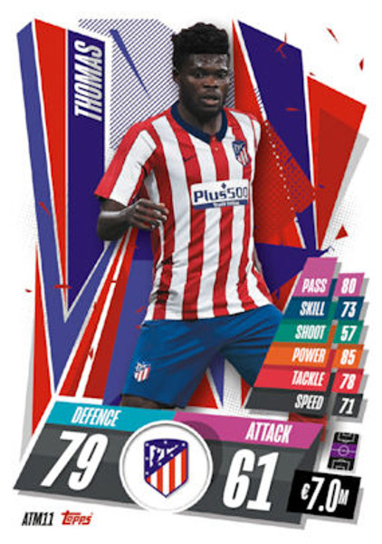 #ATM11 Thomas Partey (Atletico de Madrid) Match Attax 2020/21 SPANISH EXCLUSIVE RELEASE