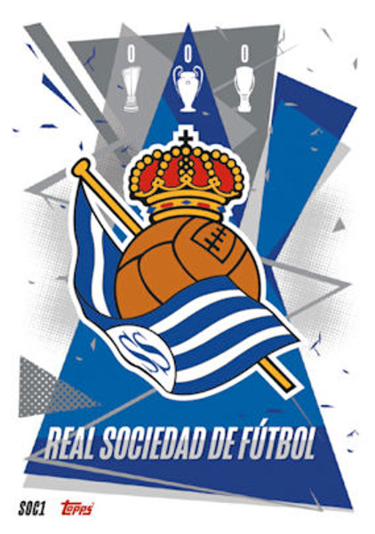 #SOC1 Team Badge (Real Sociedad de Fútbol) Match Attax 2020/21 SPANISH EXCLUSIVE RELEASE