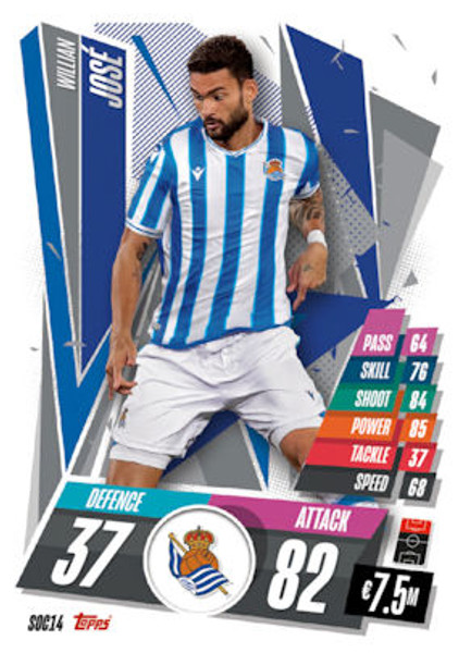 #SOC14 Willian José (Real Sociedad de Fútbol) Match Attax 2020/21 SPANISH EXCLUSIVE RELEASE