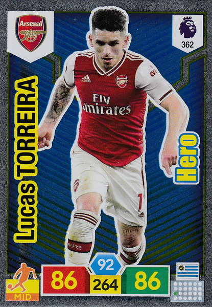 #362 Lucas Torreira (Arsenal) Adrenalyn XL Premier League 2019/20 HERO