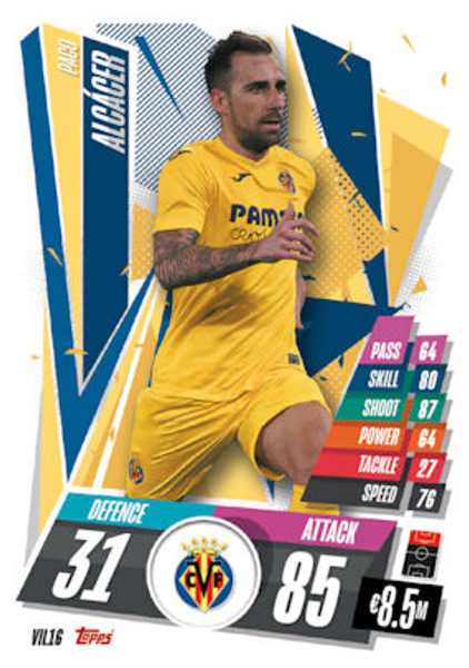 #VIL16 Paco Alcácer (Villarreal CF) Match Attax 2020/21 SPANISH EXCLUSIVE RELEASE