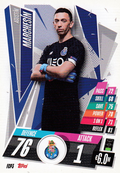 #FCP3 Agustín Marchesín (FC Porto) Match Attax 2020/21 PORTUGAL EXCLUSIVE RELEASE