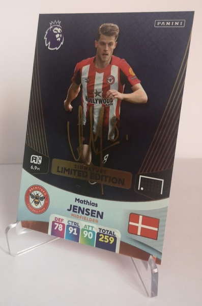 Mathias Jensen (Brentford) Adrenalyn XL Premier League 2024 SIGNATURE LIMITED EDITION