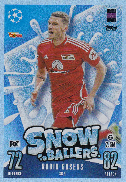 #SB9 Robin Gosens (1.FC Union Berlin) Match Attax Champions League 2023/24 SNOW BALLERS