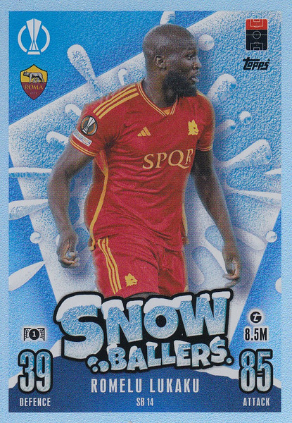 #SB14 Romelu Lukaku (AS Roma) Match Attax Champions League 2023/24 SNOW BALLERS