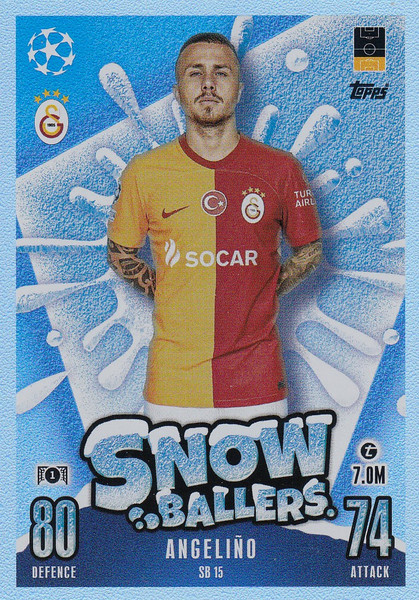 #SB15 Angeliño (Galatasaray SK) Match Attax Champions League 2023/24 SNOW BALLERS