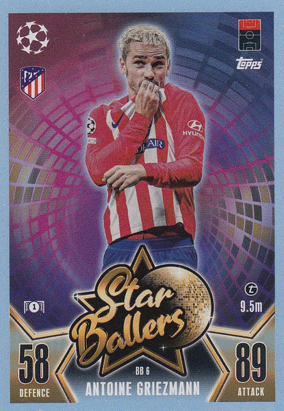 #BB6 Antoine Griezmann (Atlético de Madrid) Match Attax Champions League 2023/24 STAR BALLERS