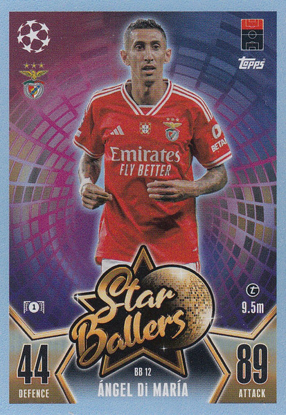 #BB12 Ángel Di María (SL Benfica) Match Attax Champions League 2023/24 STAR BALLERS