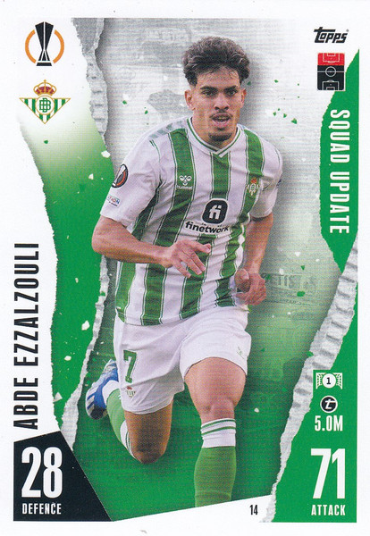 #14 Dodi Ezzalzouli (Real Betis Balompié) Match Attax EXTRA Champions League 2023/24