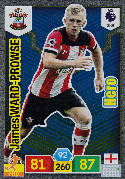 #388 James Ward-Prowse (Southampton) Adrenalyn XL Premier League 2019/20 HERO