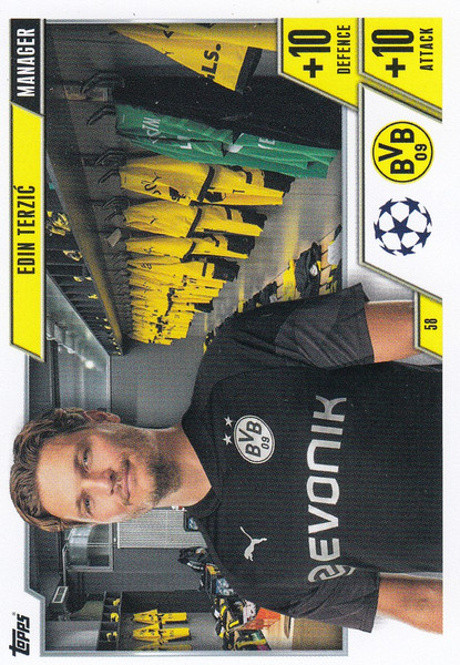 #58 Edin Terzic (Borussia Dortmund) Match Attax EXTRA Champions League 2023/24 MANAGER