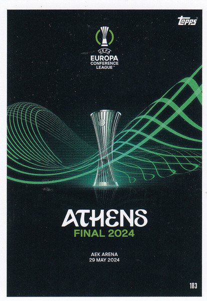 #183 UEFA Europa Conference League Match Attax EXTRA Champions League 2023/24 ROAD TO FINALS