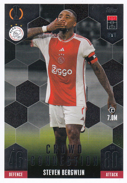 #246 Steven Bergwijn (AFC Ajax) Match Attax EXTRA Champions League 2023/24 CROWD CONNECTION