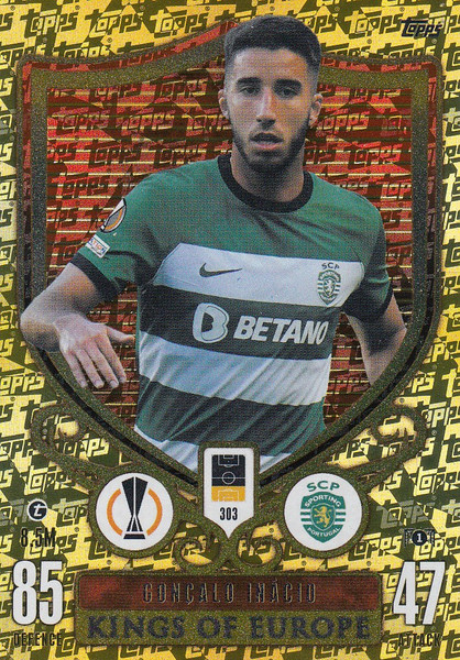 #303 Goncalo Inacio (Sporting Clube de Portugal) Match Attax EXTRA Champions League 2023/24 KINGS OF EUROPE