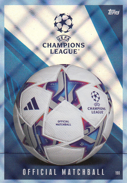 #190 UEFA Champions League Matchball Match Attax EXTRA Champions League 2023/24 BLUE PARALLEL