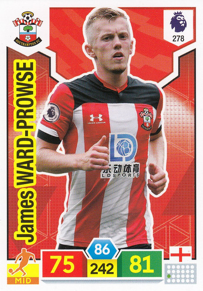 #278 James Ward-Prowse (Southampton) Adrenalyn XL Premier League 2019/20