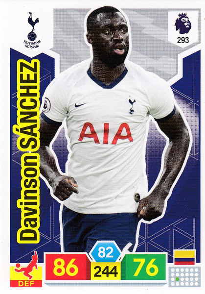 #293 Davinson Sanchez (Tottenham Hotspur) Adrenalyn XL Premier League 2019/20