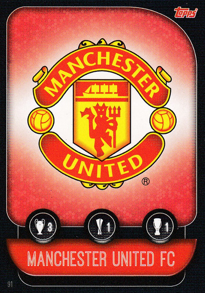 #91 Manchester United Team Badge Match Attax Champions League 2019/20