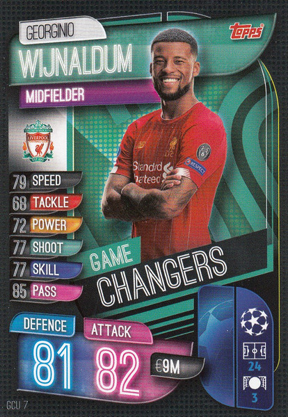 #GCU7 Georginio Wijnaldum (Liverpool) Match Attax Champions League 2019/20 GAME CHANGERS