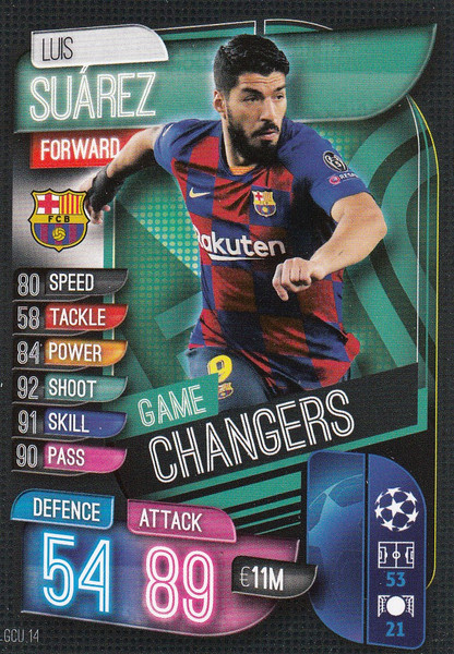 #GCU14 Luis Suarez (FC Barcelona) Match Attax Champions League 2019/20 GAME CHANGERS