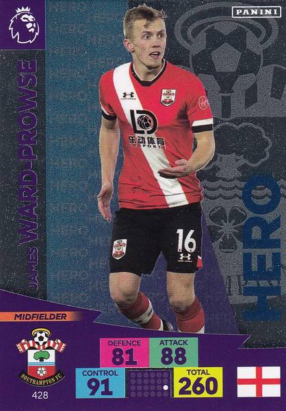 #428 James Ward-Prowse (Southampton) Adrenalyn XL Premier League 2020/21 HERO