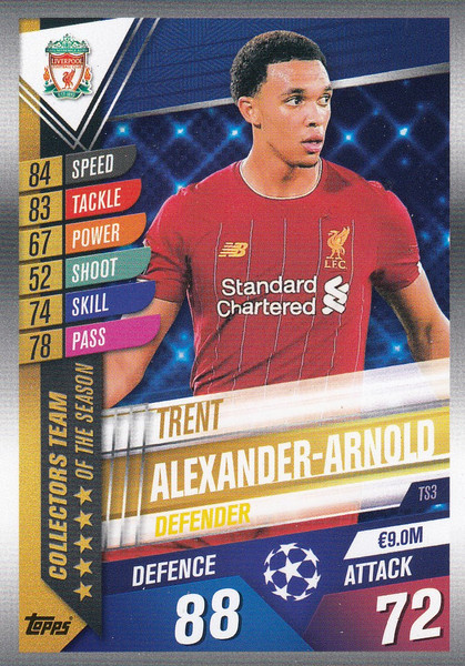 #TS3 Trent Alexander-Arnold (Liverpool FC) Match Attax 101 2019/20 TEAM OF THE SEASON