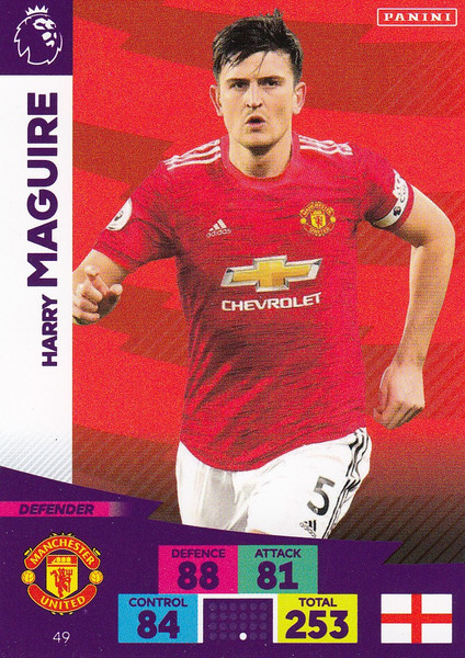 #49 Harry Maguire (Manchester United) Adrenalyn XL Premier League 2020/21