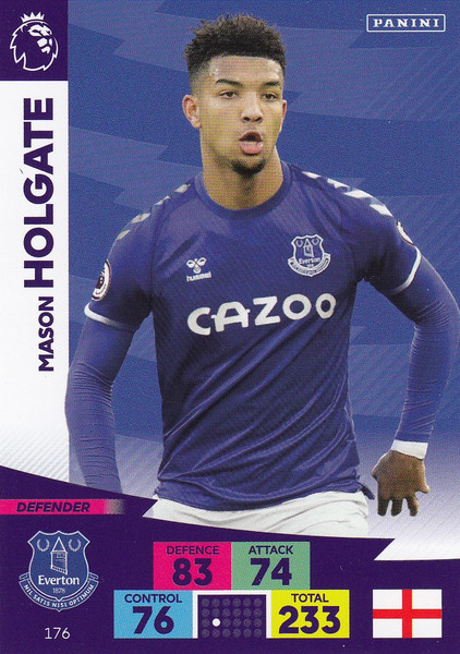 #176 Mason Holgate (Everton) Adrenalyn XL Premier League 2020/21