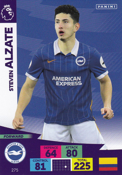 #275 Steven Alzate (Brighton & Hove Albion) Adrenalyn XL Premier League 2020/21