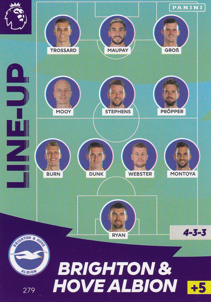 #279 Line Up (Brighton & Hove Albion) Adrenalyn XL Premier League 2020/21