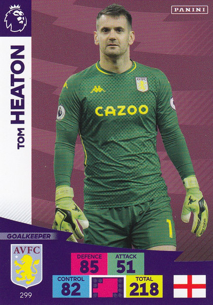 #299 Tom Heaton (Aston Villa) Adrenalyn XL Premier League 2020/21