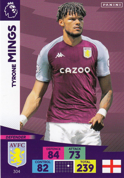 #304 Tyrone MIngs (Aston Villa) Adrenalyn XL Premier League 2020/21