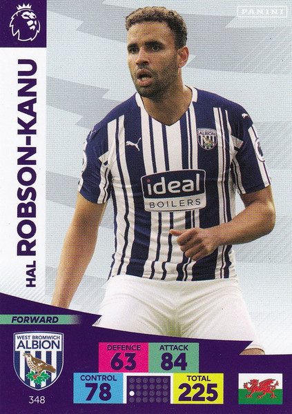 #348 Hal Robson-Kanu (West Bromwich Albion) Adrenalyn XL Premier League 2020/21