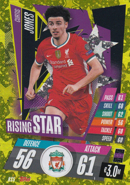 #RS5 Curtis Jones (Liverpool) Match Attax Champions League 2020/21 RISING STAR