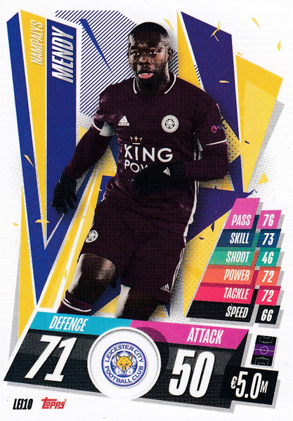 #LEI10 Nampalys Mendy (Leicester City) Match Attax Champions League 2020/21