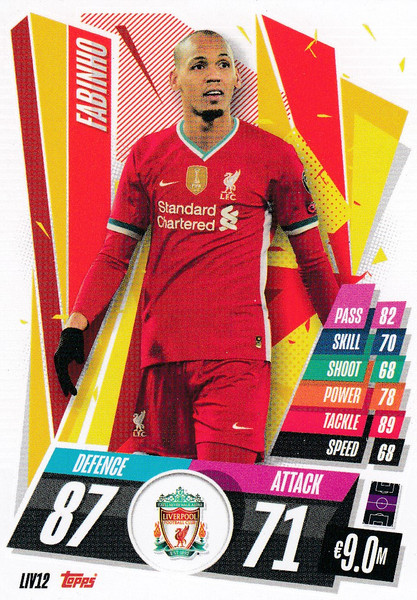 #LIV12 Fabinho (Liverpool FC) Match Attax Champions League 2020/21