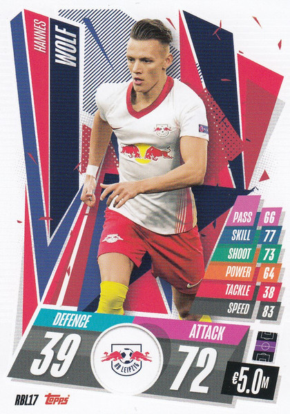 #RBL17 Hannes Wolf (RB Leipzig) Match Attax Champions League 2020/21