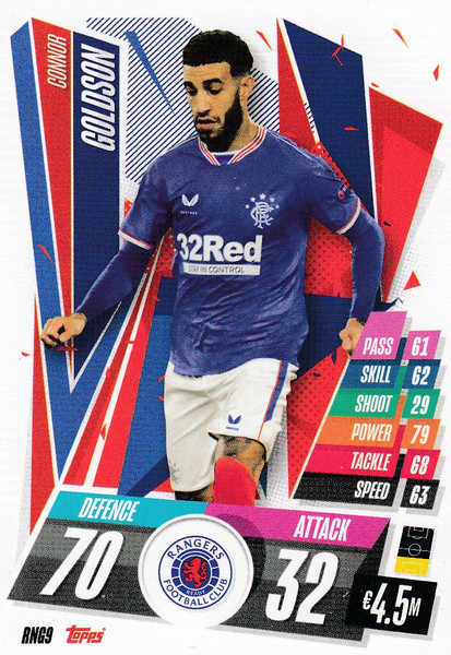 #RNG9 Connor Goldson (Rangers FC) Match Attax Champions League 2020/21