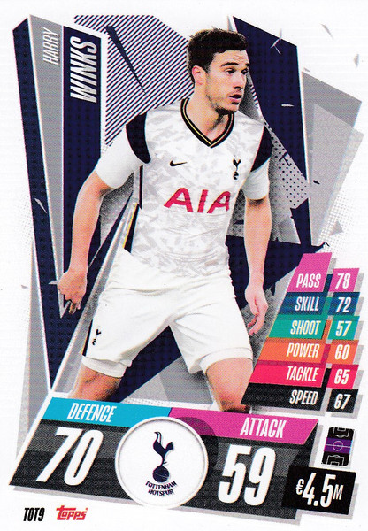 #TOT9 Harry Winks (Tottenham Hotspur) Match Attax Champions League 2020/21