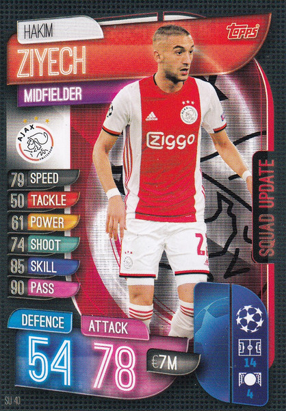 #SU40 Hakim Ziyech (AFC Ajax) Match Attax EXTRA 2019/20