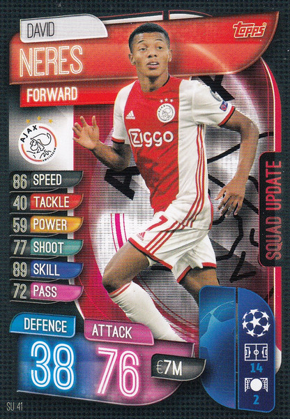 #SU41 David Neres (AFC Ajax) Match Attax EXTRA 2019/20