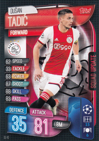 #SU42 Dusan Tadic (AFC Ajax) Match Attax EXTRA 2019/20