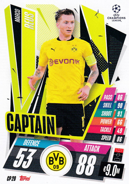 #CP20 Marco Reus (Borussia Dortmund) Match Attax EXTRA 2020/21 CAPTAIN