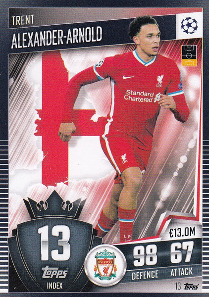 #13 Trent Alexander-Arnold (Liverpool) Match Attax 101 2020/21