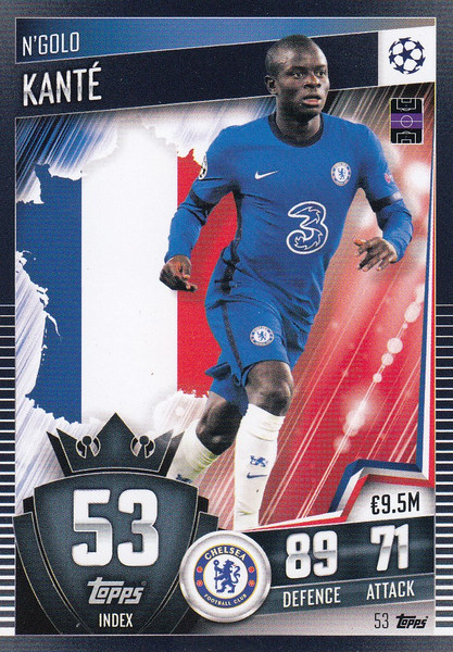 #53 N'Golo Kanté (Chelsea) Match Attax 101 2020/21