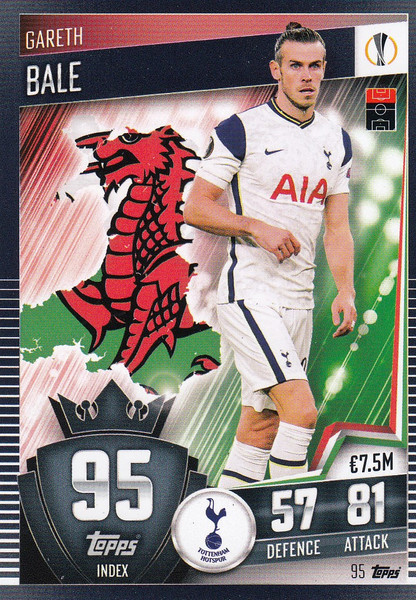 #95 Gareth Bale (Tottenham Hotspur) Match Attax 101 2020/21