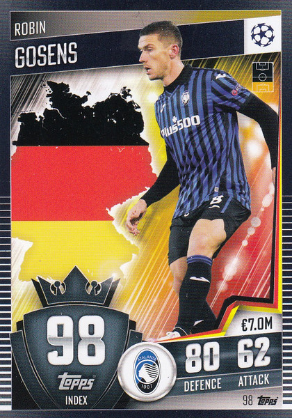 #98 Robin Gosens (FC Internazionale Milano) Match Attax 101 2020/21